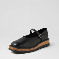 Women's Django & Juliette Tonk in Black-Natural & Black Leather-Sole. Sku: DJ21018CEWC5