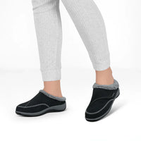 Women's Orthofeet Charlotte in Black. Sku: S733-D