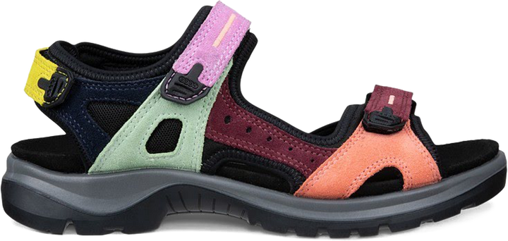Quarter turn view Women's ECCO Footwear style name Yucatan in color Orange Multi. Sku: 069563-61661