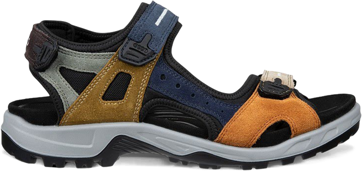 Quarter turn view Men's ECCO Footwear style name Yucatan in color Brown Multi. Sku: 069564-55749