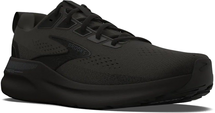 Quarter turn view Men's Brooks Footwear style name Beast GTS 26 Double Wide in color Black/ Black/ Ebony. Sku: 110455-4E076