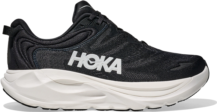 Women's HOKA Gaviota 6 Wide in Black/ White. Sku: 1171935-BWHT