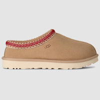 Women's UGG Tasman II in Sand/ Dark Cherry. Sku: 1174470-SDDR