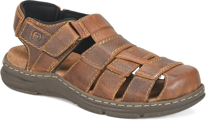 Quarter turn view Men's Born Footwear style name Colby in color Tan. Sku: BM0025016