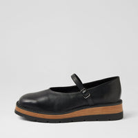 Women's Django & Juliette Tonk in Black-Natural & Black Leather-Sole. Sku: DJ21018CEWC5