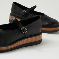 Women's Django & Juliette Tonk in Black-Natural & Black Leather-Sole. Sku: DJ21018CEWC5