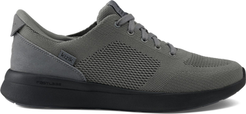 Quarter turn view Men's Kizik Footwear style name Lima 2 Wide in color Smoked Pearl/ Black. Sku: MLIM2606W