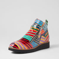 Women's Django & Juliette Ohmy in Black Stripe Multi Patent Leather. Sku: DJ16318B43PL