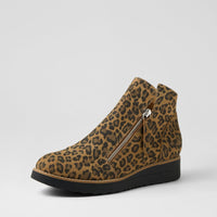 Women's Django & Juliette Ohmy in Camel Leopard Suede. Sku: DJ16318K13SU