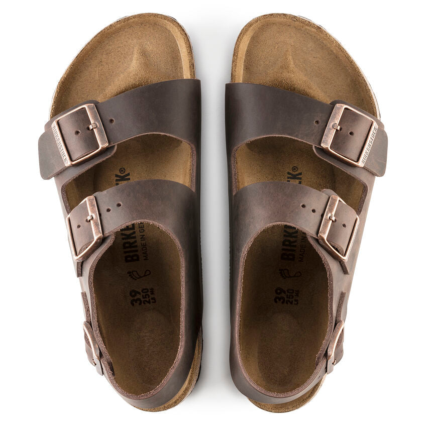 Birkenstock Milano Oiled Leather in Habana